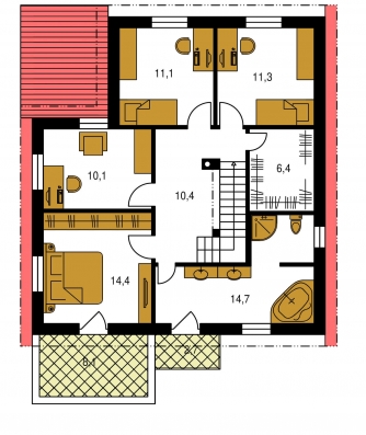 Imagen duplicada | Plano de planta de la segunda planta - TREND 273